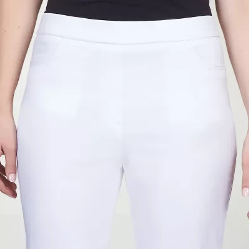 Alfred Dunner Classics Womens Slim Pull-On Pant