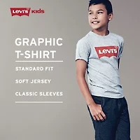 Levi's® Big Kid Boys Crew Neck Short Sleeve Regular Fit Graphic T-Shirt