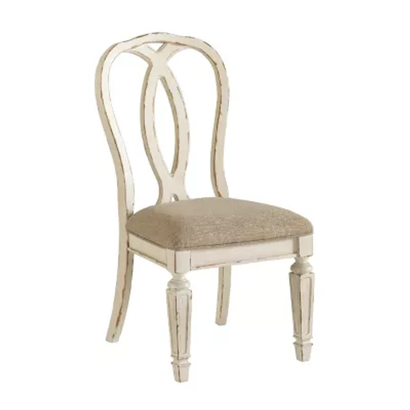 Signature Design by Ashley Realyn -Piece Oval Extension Ribbon Back Dining Set