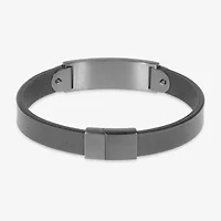 Mens Stainless Steel 8 1/2 Inch Solid Id Bracelet