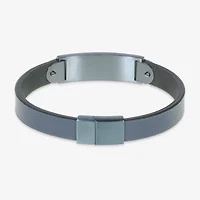 Mens Stainless Steel 8 1/2 Inch Solid Id Bracelet