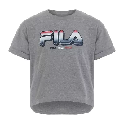 FILA Big Girls Crew Neck Short Sleeve Graphic T-Shirt