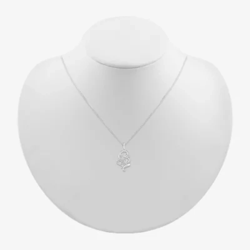 Lord Ganesha Womens Diamond Accent Natural White Diamond 14K Gold 18 Inch Pendant Necklace