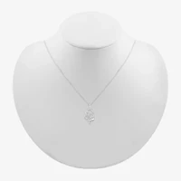 Lord Ganesha Womens Diamond Accent Natural White Diamond 14K Gold 18 Inch Pendant Necklace