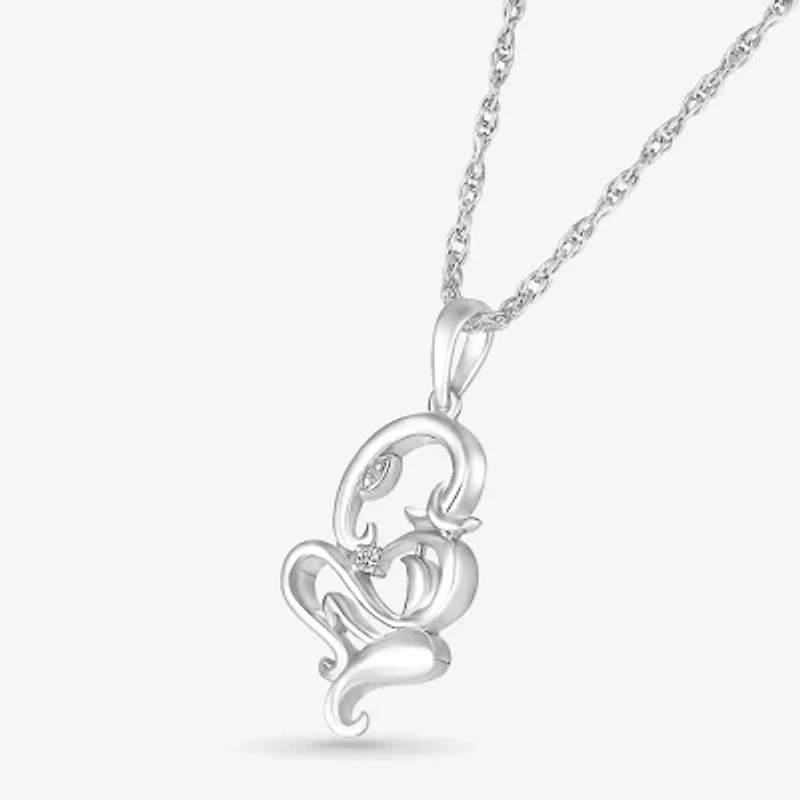 Lord Ganesha Womens Diamond Accent Natural White Diamond 14K Gold 18 Inch Pendant Necklace