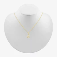 Krishna Flute Womens Diamond Accent Natural White Diamond 14K Gold 18 Inch Pendant Necklace