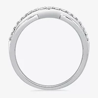 1/4 CT.T.W. Natural Diamond 10K or 14K Gold Curved Wedding Band