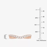 1/4 CT.T.W. Natural Diamond 10K or 14K Gold Curved Wedding Band