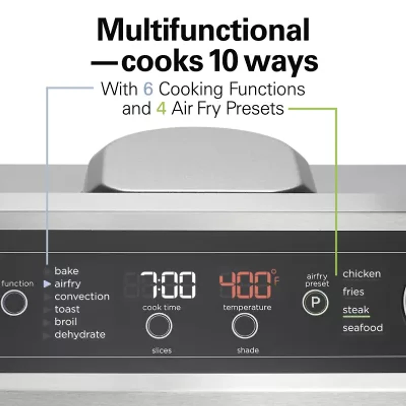Hamilton Beach Digital Air Fryer 6 Slice Toaster Oven