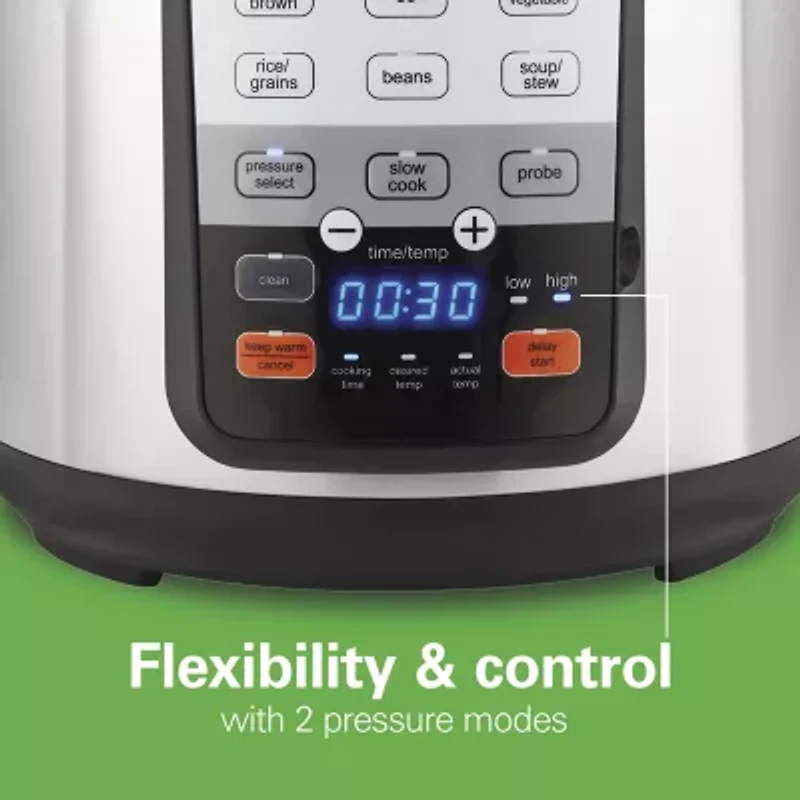 Hamilton Beach Precision 6 Qt Pressure Cooker with Temperature Probe