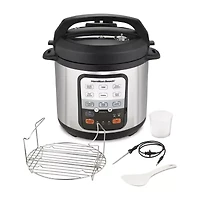 Hamilton Beach Precision 6 Qt Pressure Cooker with Temperature Probe