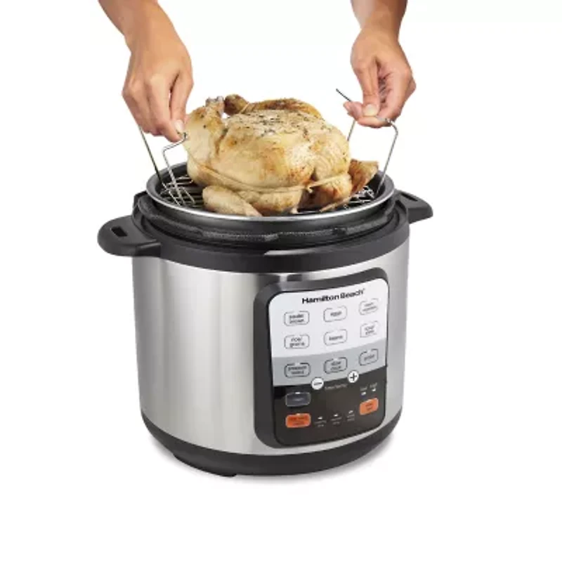 Hamilton Beach Precision 6 Qt Pressure Cooker with Temperature Probe