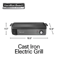 Hamilton Beach Cast Iron Electric Griddle