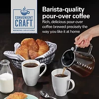 Hamilton Beach Convenient Craft Automatic or Manual Pour-Over Coffee Brewer