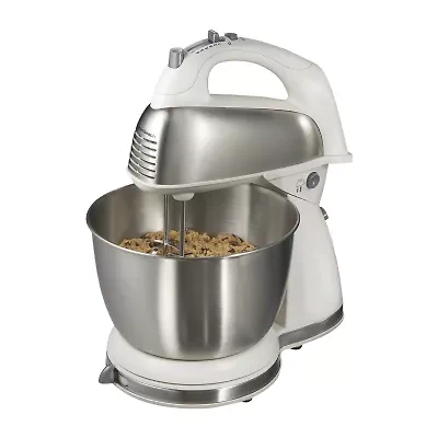 Hamilton Beach Classic Hand Stand Mixer with 4 Qt Stainless Steel Bowl