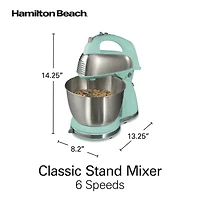 Hamilton Beach Classic Hand Stand Mixer with 4 Qt Stainless Steel Bowl