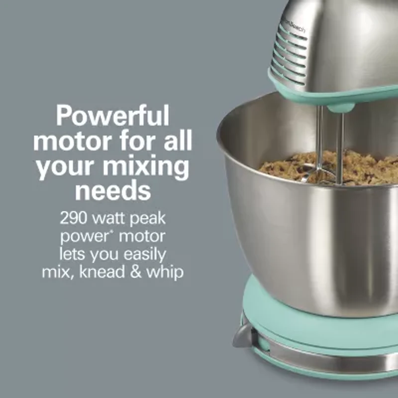 Hamilton Beach Classic Hand Stand Mixer with 4 Qt Stainless Steel Bowl