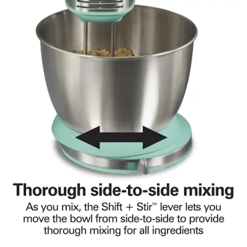 Hamilton Beach Classic Hand Stand Mixer with 4 Qt Stainless Steel Bowl