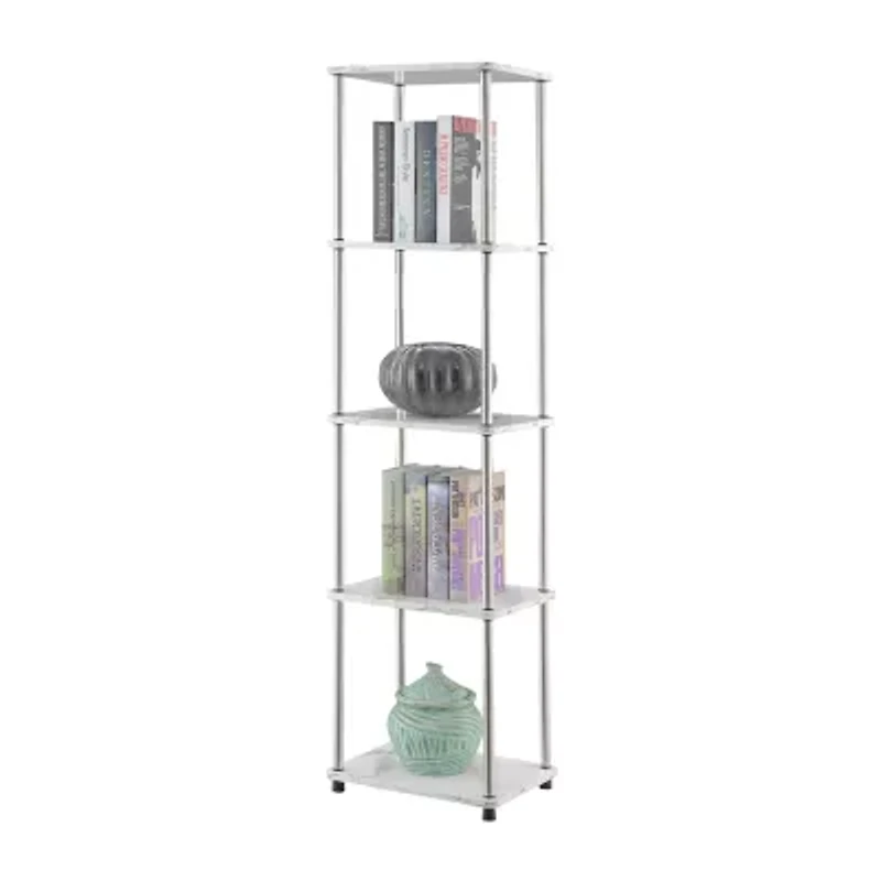 Designs2go No Tools 4-Shelf Standard Bookshelf