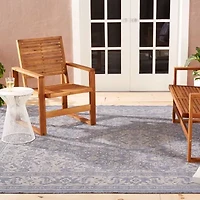 Nicole Miller Patio Country Dahlia Medallion Loomed Rectangular Outdoor Area Rug