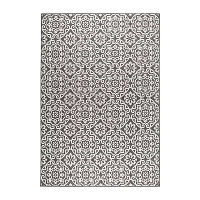 Nicole Miller Patio Country Danica Ikat Loomed Rectangular Outdoor Area Rug