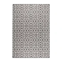 Nicole Miller Patio Country Danica Ikat Loomed Rectangular Outdoor Area Rug