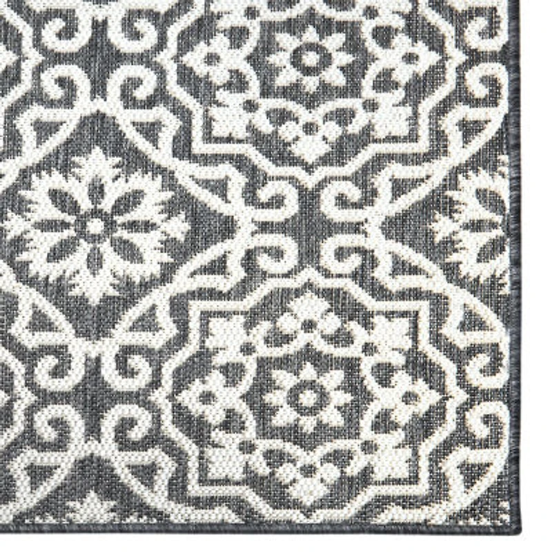 Nicole Miller Patio Country Danica Ikat Loomed Rectangular Outdoor Area Rug