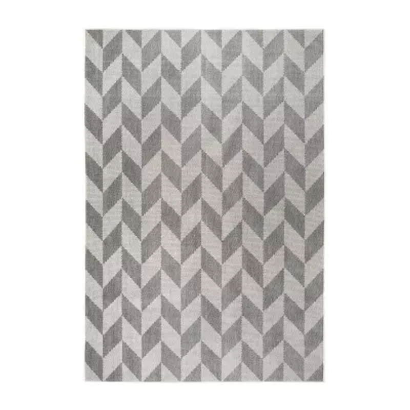 Nicole Miller Patio Country Calla Geometric Loomed Rectangular Outdoor Area Rug