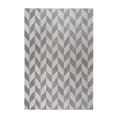 Nicole Miller Patio Country Calla Geometric Loomed Rectangular Outdoor Area Rug