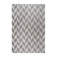 Nicole Miller Patio Country Calla Geometric Loomed Rectangular Outdoor Area Rug