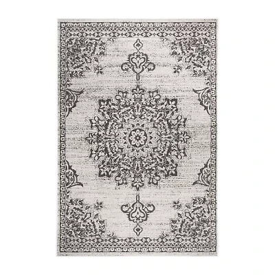 Nicole Miller Patio Country Azalea Medallion Loomed Rectangular Outdoor Area Rug