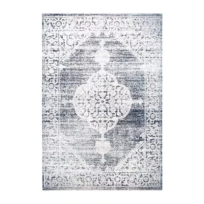 Nicole Miller Patio Sofia Magnolia Medallion Loomed Rectangular Outdoor Area Rug