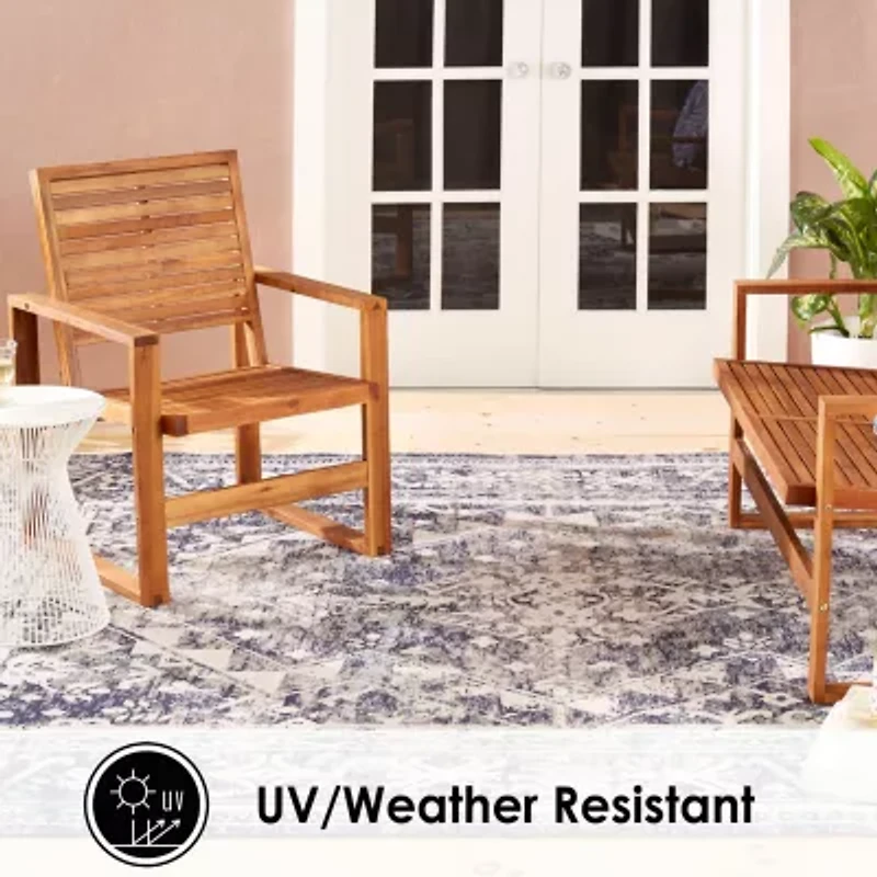 Nicole Miller Patio Sofia Ivy Border Loomed Rectangular Outdoor Area Rug