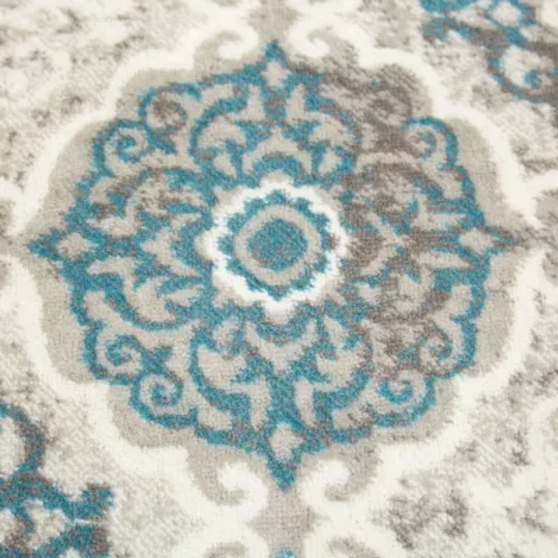 Home Dynamix Boho Andorra Ikat Loomed Indoor Round Area Rug