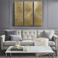 Madison Park Signature Sunburst Hand Painted Décor 3-pc. Wall Art Set