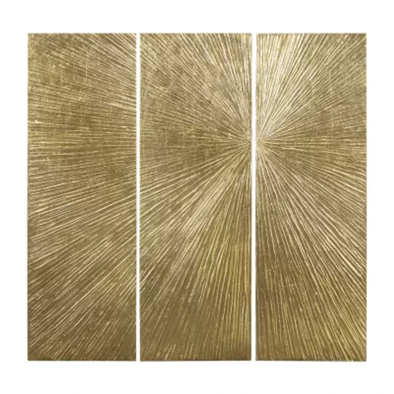 Madison Park Signature Sunburst Hand Painted Décor 3-pc. Wall Art Set
