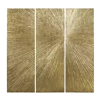 Madison Park Signature Sunburst Hand Painted Décor 3-pc. Wall Art Set