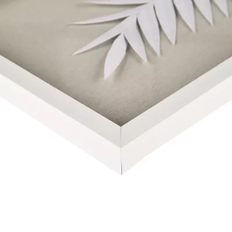 Madison Park Sabal Palm Rice Paper Shadow Box 3-pc. Wall Art Set
