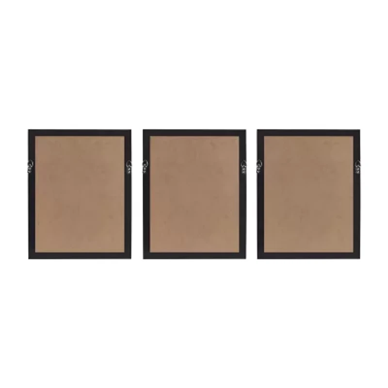 Madison Park Solana Abstract Coastal Shadowbox 3-pc. Framed Wall Art Set