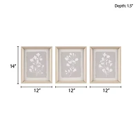 Madison Park Fair Florets 3-pc. Framed Wall Art Set