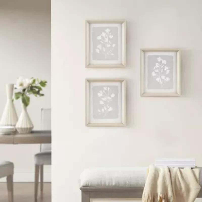 Madison Park Fair Florets 3-pc. Framed Wall Art Set