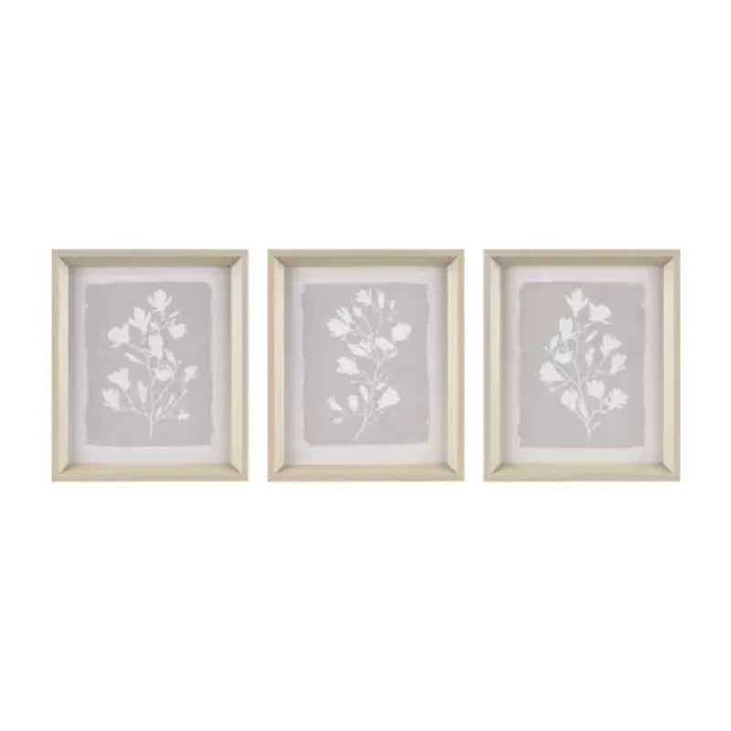Madison Park Fair Florets 3-pc. Framed Wall Art Set