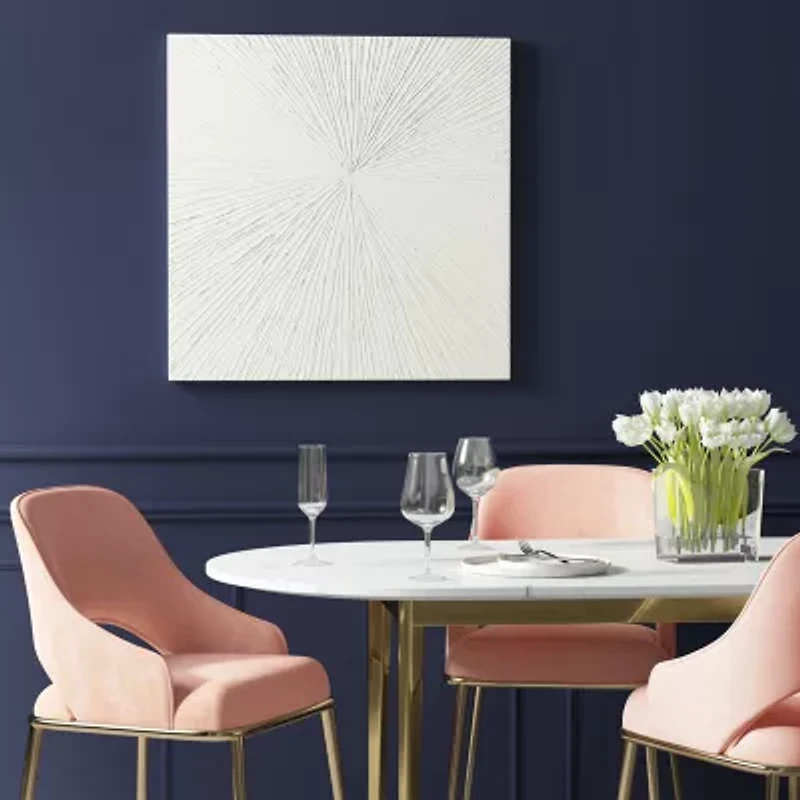 Madison Park Signature Sunburst 100% Hand Painted Décor Canvas Art