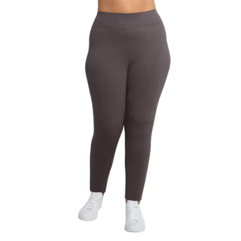 JMS by Hanes Womens High Rise Full Length Leggings Plus