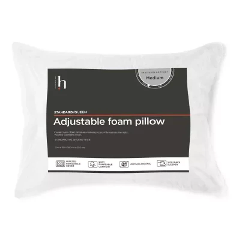 Home Expressions Adjustable Foam Pillow