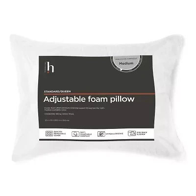 Home Expressions Adjustable Foam Pillow