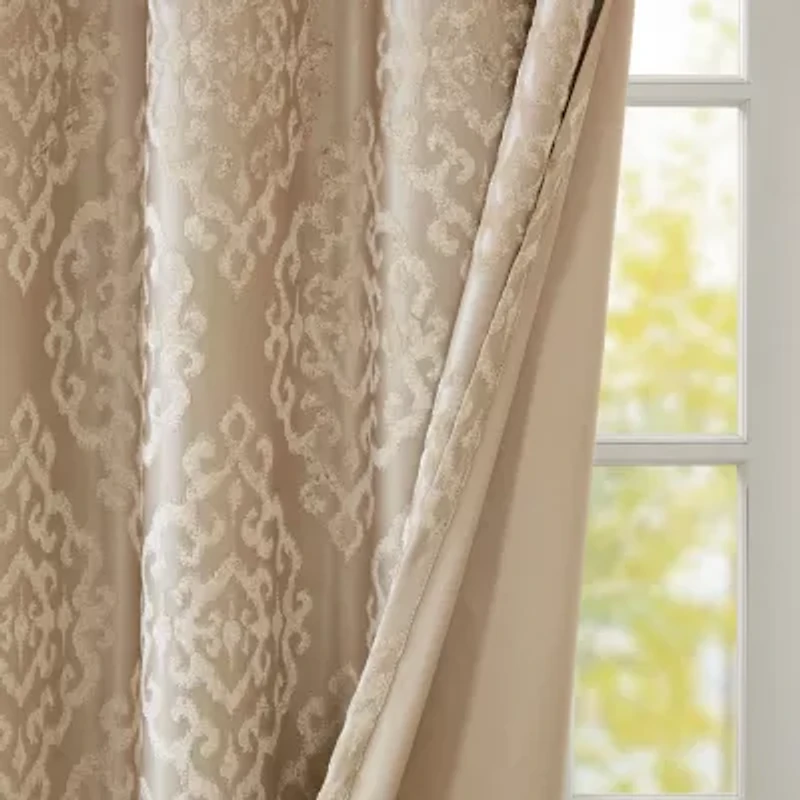 Madison Park Elysia Grommet Top Energy Saving 100% Blackout Set of 2 Curtain Panel