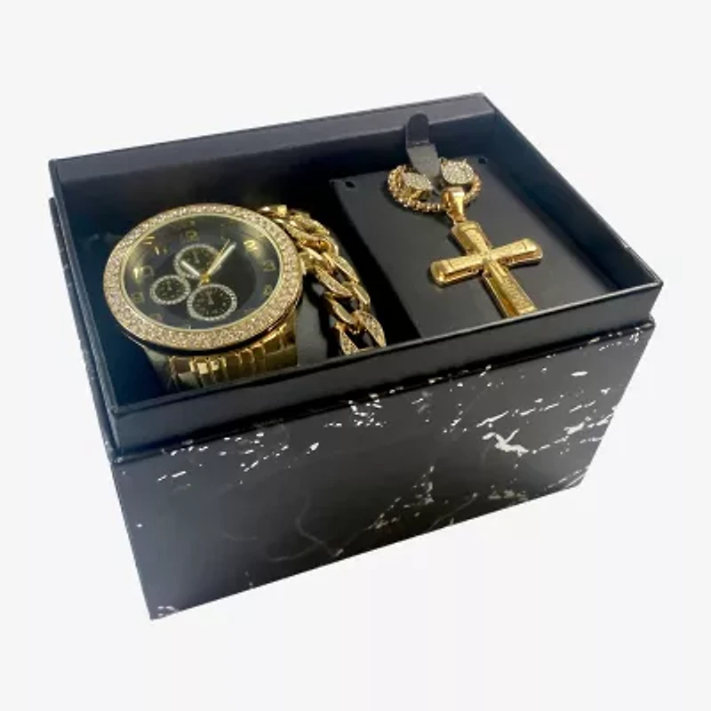 Mens Gold Tone Bracelet Watch Mac7125jc