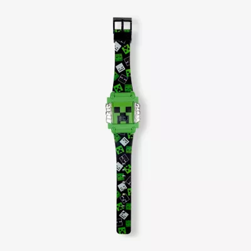 Minecraft Unisex Automatic Green Strap Watch Min40115jc
