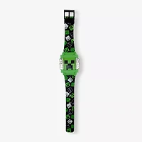 Minecraft Unisex Automatic Green Strap Watch Min40115jc